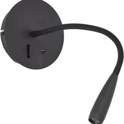 Luminaires Brilliant Applique murale Brilliant Jutta LED Noir, 1 lumière* Éclairage Led