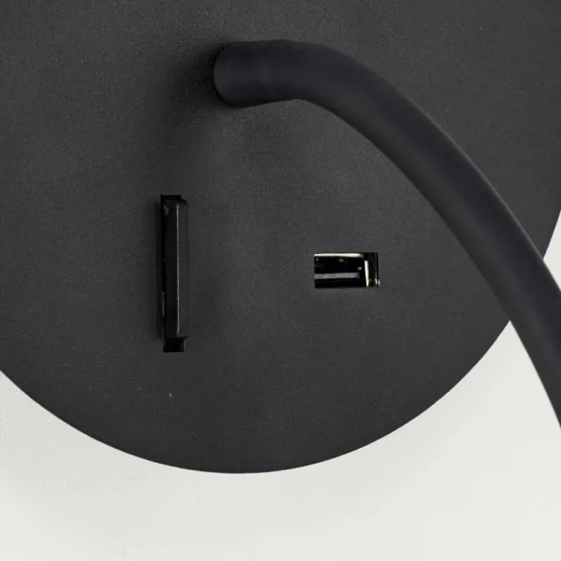 Luminaires Brilliant Applique murale Brilliant Jutta LED Noir, 1 lumière* Éclairage Led