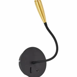 Luminaires Brilliant Applique murale Brilliant Jutta LED Noir, 1 lumière* Éclairage Led