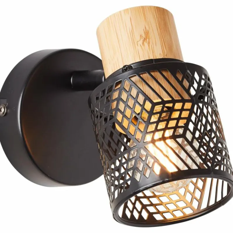 Luminaires Scandinaves-Luminaires Brilliant Applique murale Brilliant Santy Noir, 1 lumière