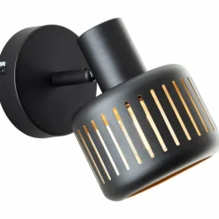 Lampes Dorées-Luminaires Brilliant Applique murale Brilliant Tyas Noir, 1 lumière