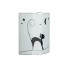 Luminaires Brilliant Applique murale Brilliant Cat Blanc, 1 lumière