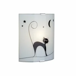 Luminaires Brilliant Applique murale Brilliant Cat Blanc, 1 lumière