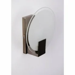 Luminaires Brilliant Applique murale Brilliant Sonian Acier inoxydable, Transparent, Blanc, 1 lumière