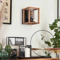 Suspension Verre Fumé-hofstein Applique murale Brugg Brun, Noir, 1 lumière