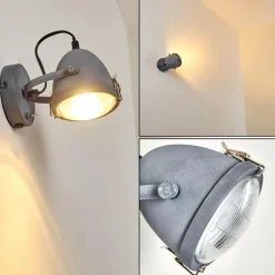 hofstein Applique murale Butikon Gris, 1 lumière