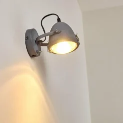 hofstein Applique murale Butikon Gris, 1 lumière