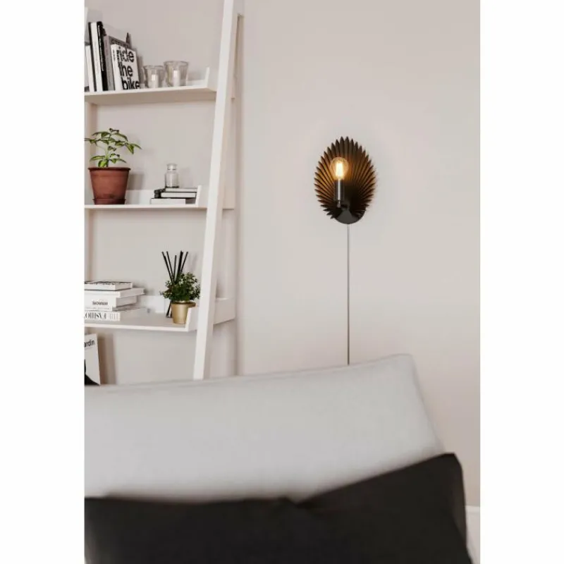 Lampe Design-By Rydéns Applique murale By Rydens Aruba Noir, 1 lumière