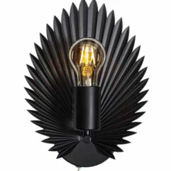 Lampe Design-By Rydéns Applique murale By Rydens Aruba Noir, 1 lumière