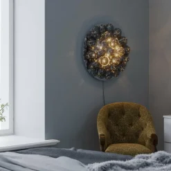 Suspension Verre Fumé-By Rydéns Applique murale By Rydens Gross Chrome, 8 lumières