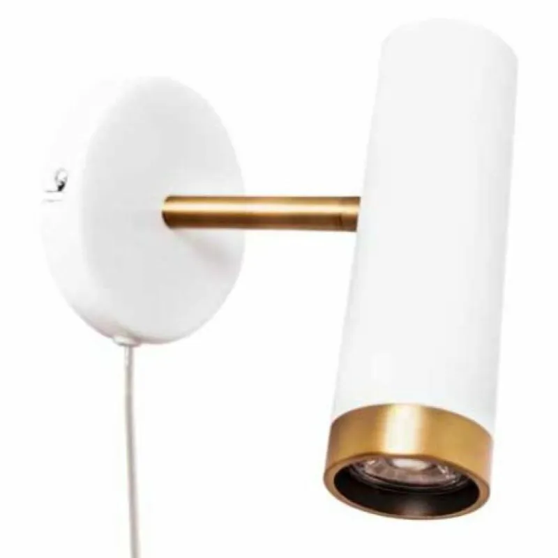 Lampes Dorées-By Rydéns Applique murale By Rydens Pulse Or, Blanc, 1 lumière