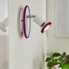 hofstein Applique murale Cabri LED Chrome, Lila, Blanc, 1 lumière