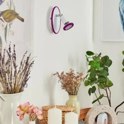 hofstein Applique murale Cabri LED Chrome, Lila, Blanc, 1 lumière