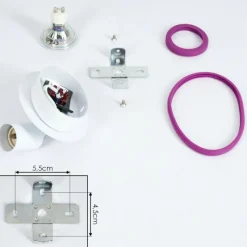 hofstein Applique murale Cabri LED Chrome, Lila, Blanc, 1 lumière