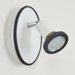 hofstein Applique murale Cabri LED Chrome, Noir, Blanc, 1 lumière