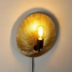 Lampes Dorées-hofstein Applique murale Calcasieu Noir doré, 1 lumière