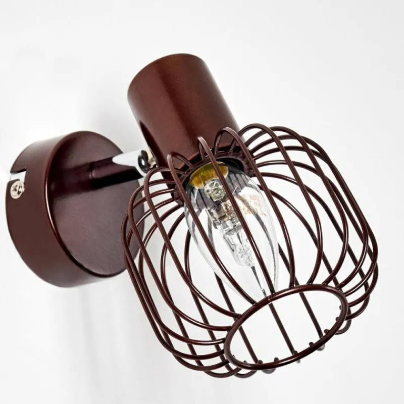 Luminaires Rustiques-hofstein Applique murale Cancun Brun, 1 lumière