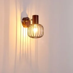 Luminaires Rustiques-hofstein Applique murale Cancun Brun, 1 lumière