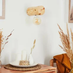 Luminaires Scandinaves-hofstein Applique murale Canedo Brun, 1 lumière