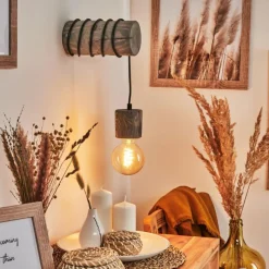 Luminaires Scandinaves-hofstein Applique murale Canedo Brun, 1 lumière