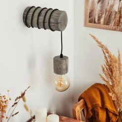 Luminaires Scandinaves-hofstein Applique murale Canedo Brun, 1 lumière