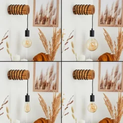 Luminaires Scandinaves-hofstein Applique murale Canedo Brun, 1 lumière