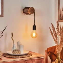 Luminaires Scandinaves-hofstein Applique murale Canedo Brun, 1 lumière