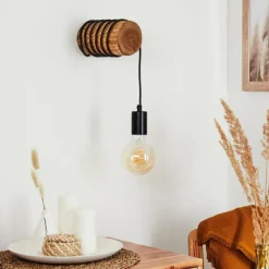 Luminaires Scandinaves-hofstein Applique murale Canedo Brun, 1 lumière