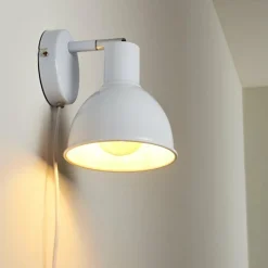 hofstein Applique murale Caney Blanc, 1 lumière