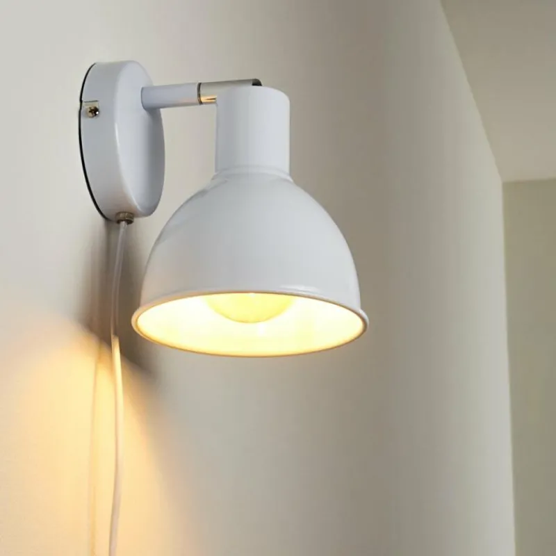 hofstein Applique murale Caney Blanc, 1 lumière