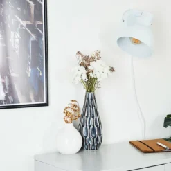 hofstein Applique murale Caney Chrome, Blanc, 1 lumière