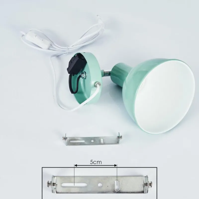 hofstein Applique murale Caney Chrome, Vert, 1 lumière