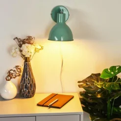 hofstein Applique murale Caney Chrome, Vert, 1 lumière