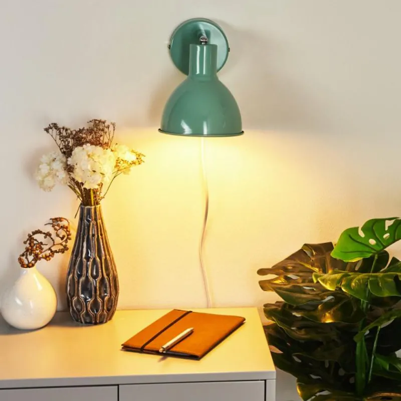 hofstein Applique murale Caney Chrome, Vert, 1 lumière