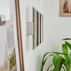 hofstein Applique murale Cann LED Nickel mat, 2 lumières