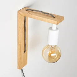 hofstein Applique murale Canoe Bois clair, 1 lumière