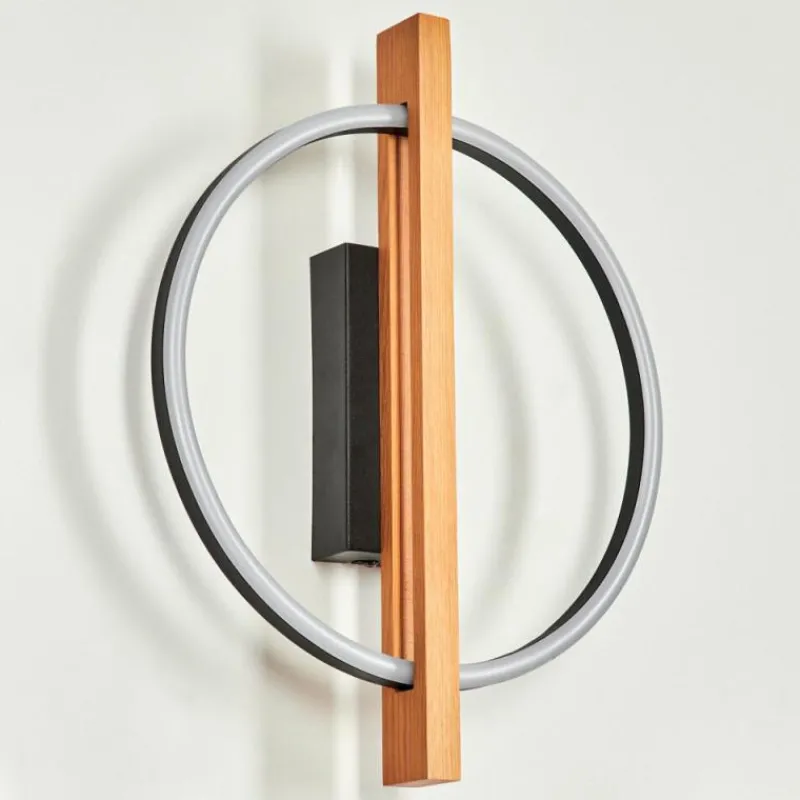 Luminaires Scandinaves-hofstein Applique murale Carcano LED Écru, Noir, 1 lumière