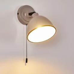 Lampes Vintages & Rétros-hofstein Applique murale Catharine Gris, 1 lumière