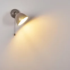 Lampes Vintages & Rétros-hofstein Applique murale Catharine Gris, 1 lumière