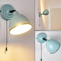 hofstein Applique murale Catharine Bleu, Noir, 1 lumière