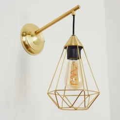 Lampes Vintages & Rétros-hofstein Applique murale Cenova Laiton, 1 lumière