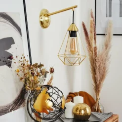 Lampes Vintages & Rétros-hofstein Applique murale Cenova Laiton, 1 lumière