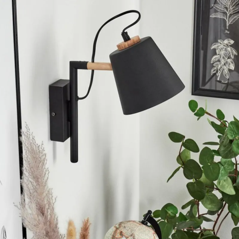 Luminaires Scandinaves-hofstein Applique murale Cerrizal Écru, Noir, 1 lumière