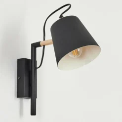 Luminaires Scandinaves-hofstein Applique murale Cerrizal Écru, Noir, 1 lumière