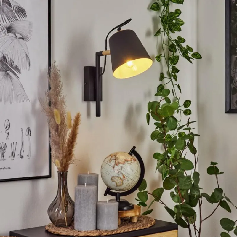 Luminaires Scandinaves-hofstein Applique murale Cerrizal Écru, Noir, 1 lumière