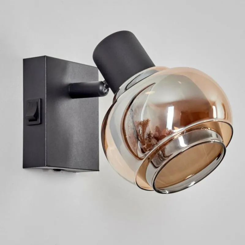 hofstein Applique murale Cevio Noir, 1 lumière