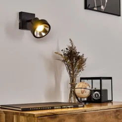 Lampes Industrielles-hofstein Applique murale Chagres Noir, 1 lumière