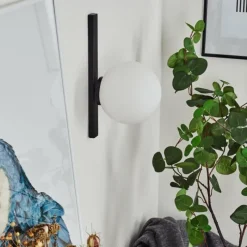 hofstein Applique murale Chamouscady Noir, 1 lumière