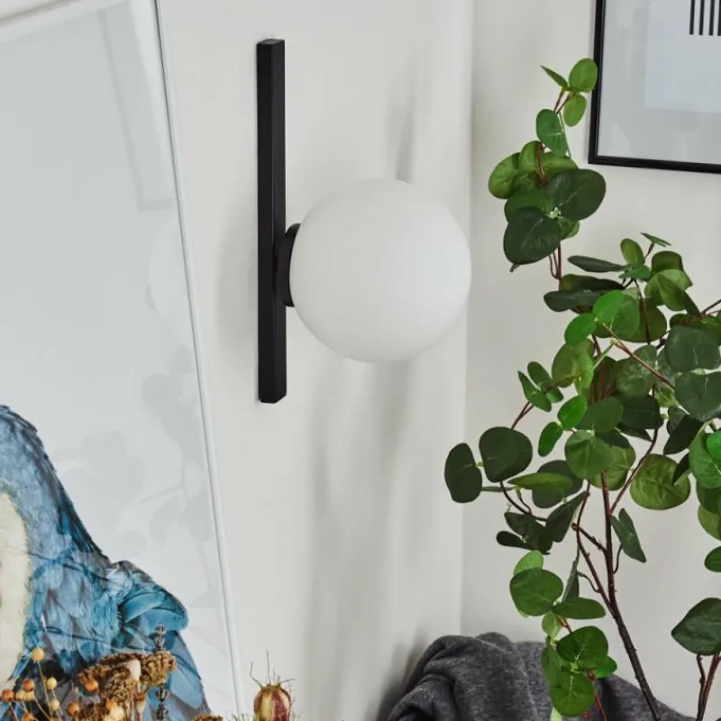 hofstein Applique murale Chamouscady Noir, 1 lumière