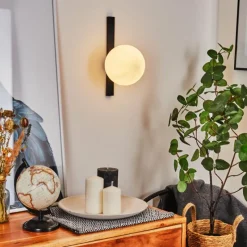 hofstein Applique murale Chamouscady Noir, 1 lumière